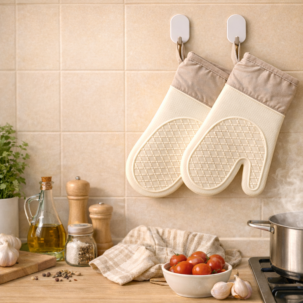 Helionixxcosh® Heat Resistant Kitchen Gloves – Safe Grip for Everyday Cooking