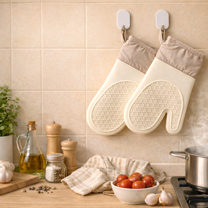 Helionixxcosh® Heat Resistant Kitchen Gloves – Safe Grip for Everyday Cooking